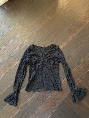 Black lace top